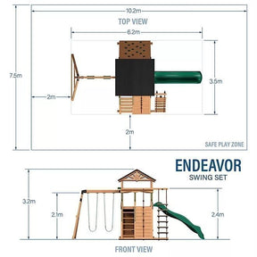 Backyard Discovery Endeavor Cedar Swing Set