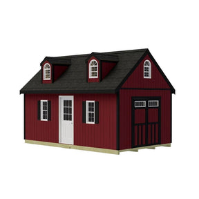 Best barns Hampton 12×24 Wood Storage Shed Kit Installation Included