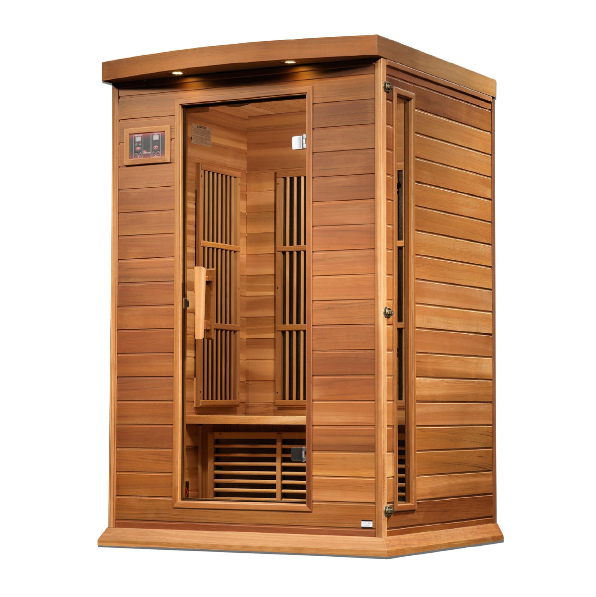 Maxxus MX-K206-01-ZF CED 2 Person Near-Zero EMF Far Infrared Sauna Canadian Red Cedar Sanctuary