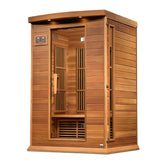 Maxxus MX-K206-01-ZF CED 2 Person Near-Zero EMF Far Infrared Sauna Canadian Red Cedar Sanctuary