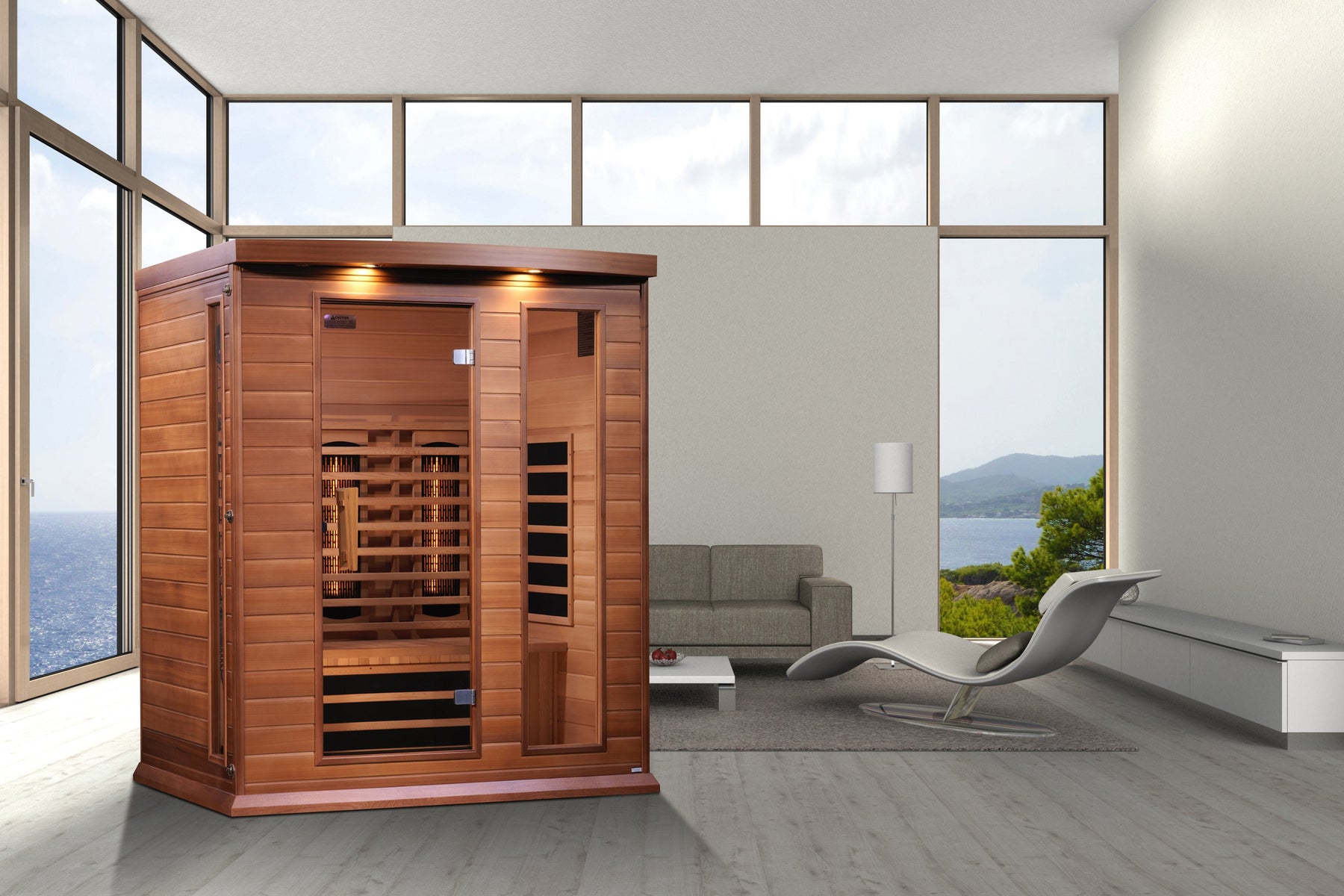 Maxxus 3-Person Full Spectrum Infrared Sauna - Canadian Red Cedar  MX-M306-01-FS CED