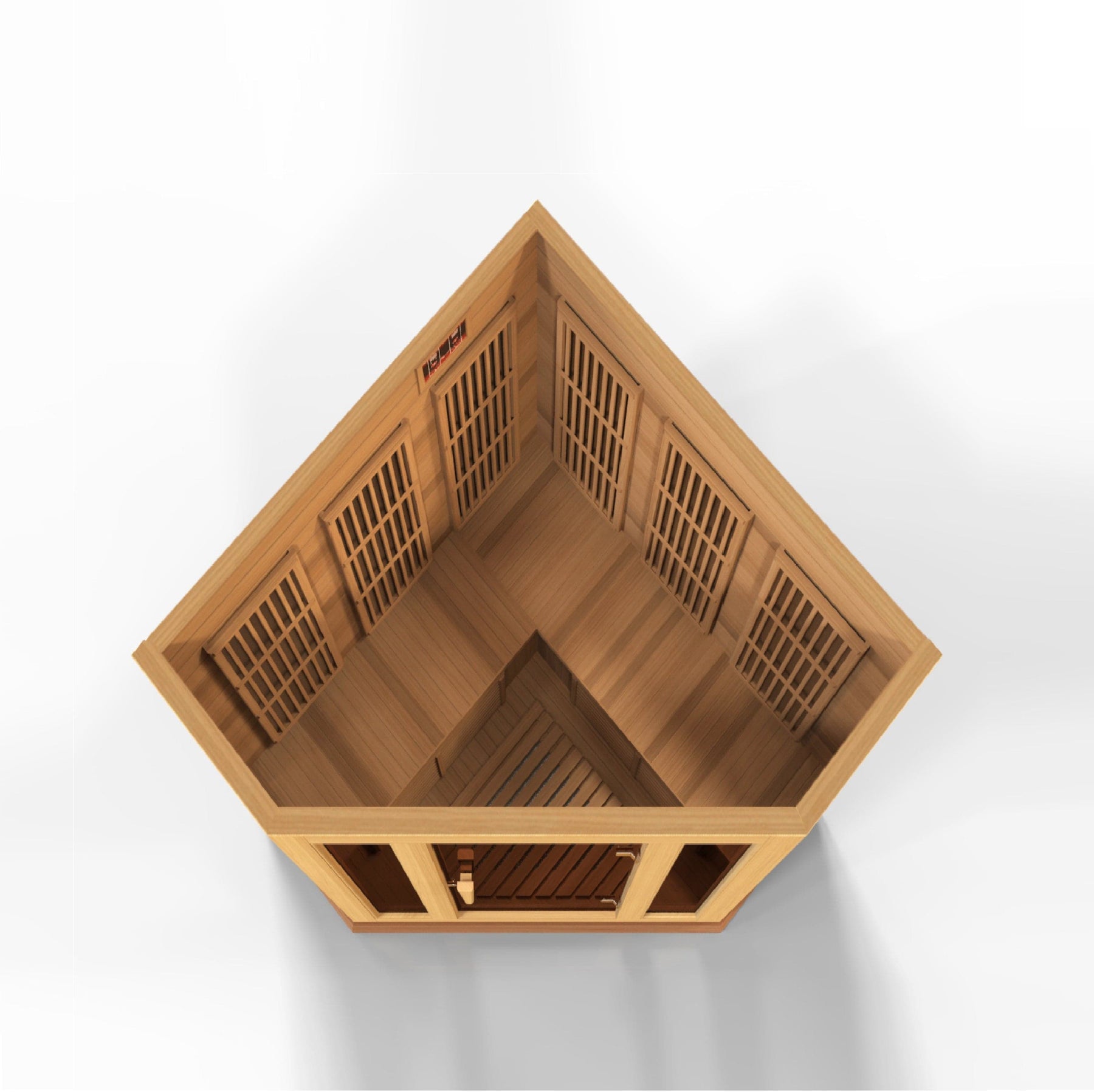 Maxxus 3-Person Low EMF FAR Infrared Sauna Canadian Red Cedar MX-K356-01 CED