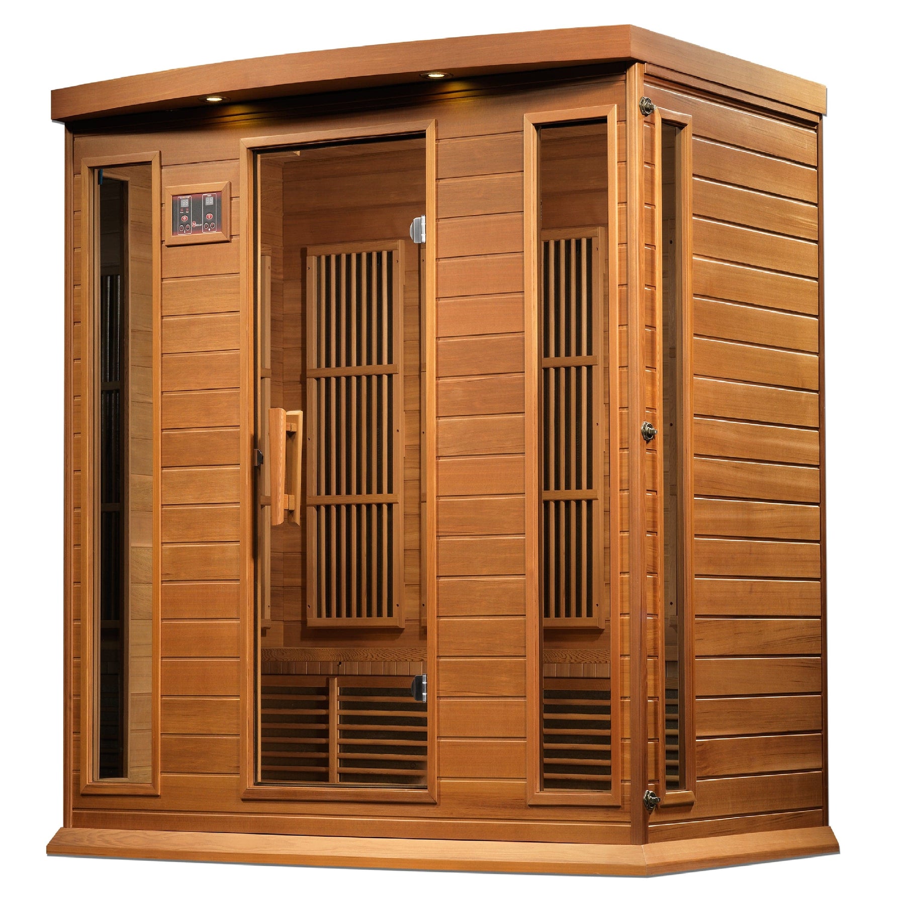Maxxus 4-Person "Chaumont Edition" Near Zero EMF FAR Infrared Sauna - Canadian Red Cedar MX-K406-01-ZF CED