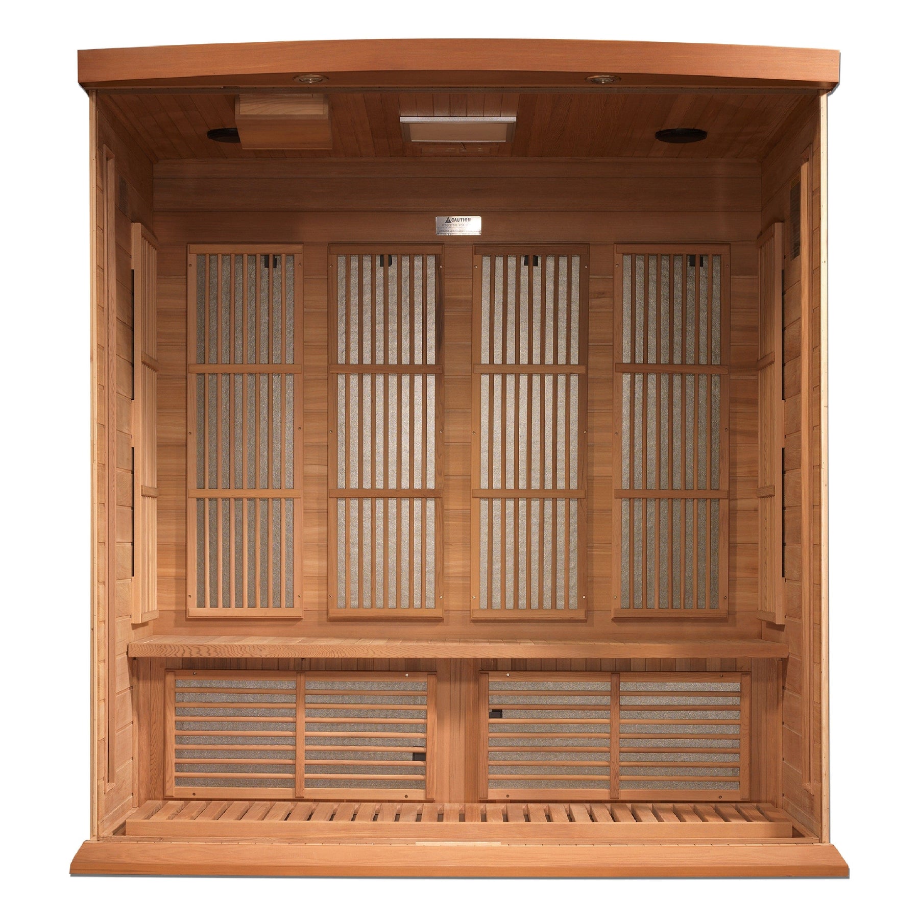 Maxxus 4-Person "Chaumont Edition" Near Zero EMF FAR Infrared Sauna - Canadian Red Cedar MX-K406-01-ZF CED